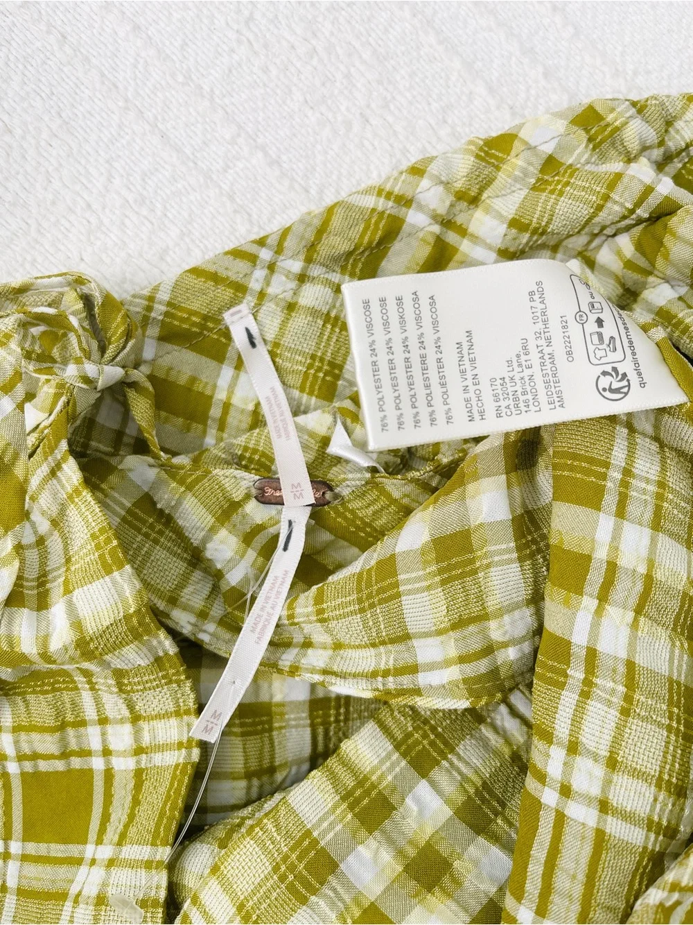 NWOT Free People Traymore Plaid Matching Set Skirt + Halter Top Size Medium